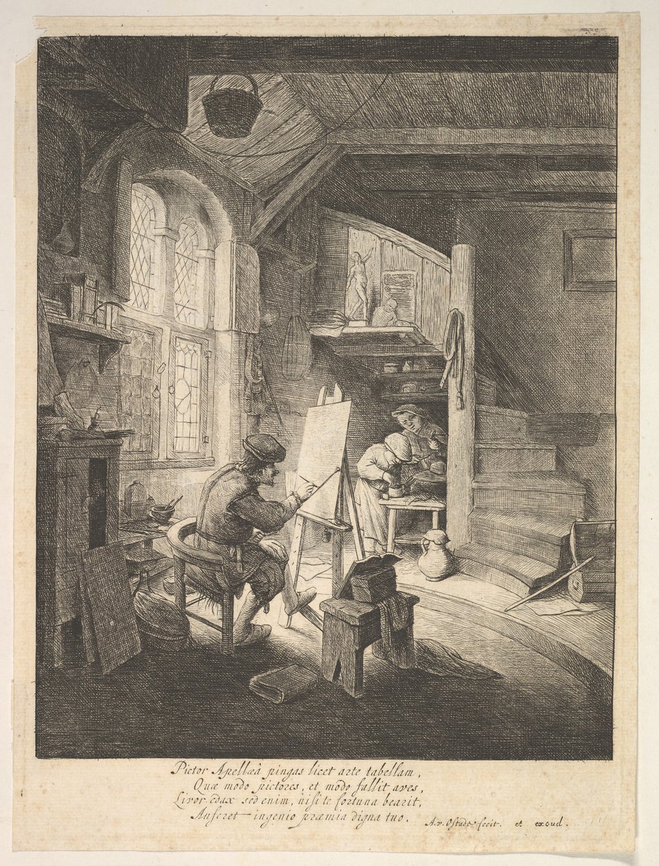 Malíř, 17. století. od Adriaen Jansz. van Ostade