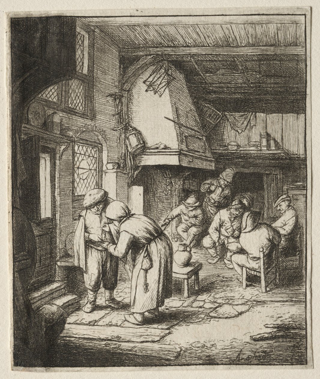 Rolník vyrovnává svůj dluh. od Adriaen Jansz. van Ostade