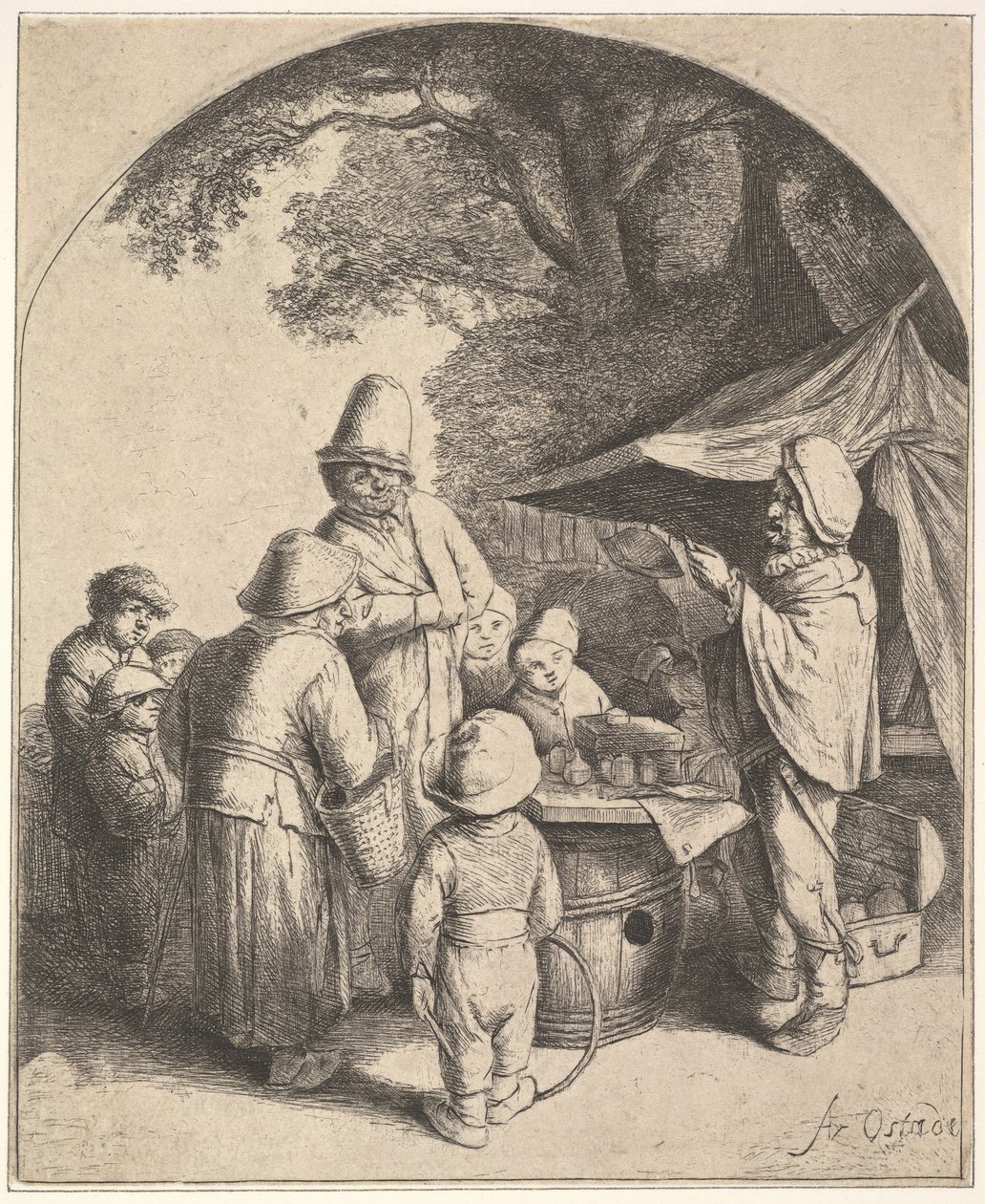 The Quack, 1610-85. od Adriaen Jansz. van Ostade