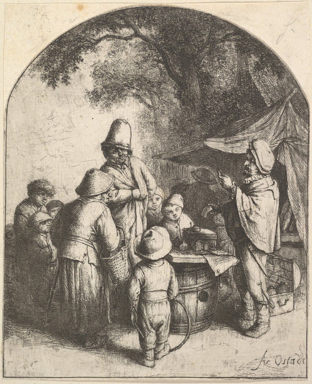 The Quack, 1610-85. od Adriaen Jansz. van Ostade