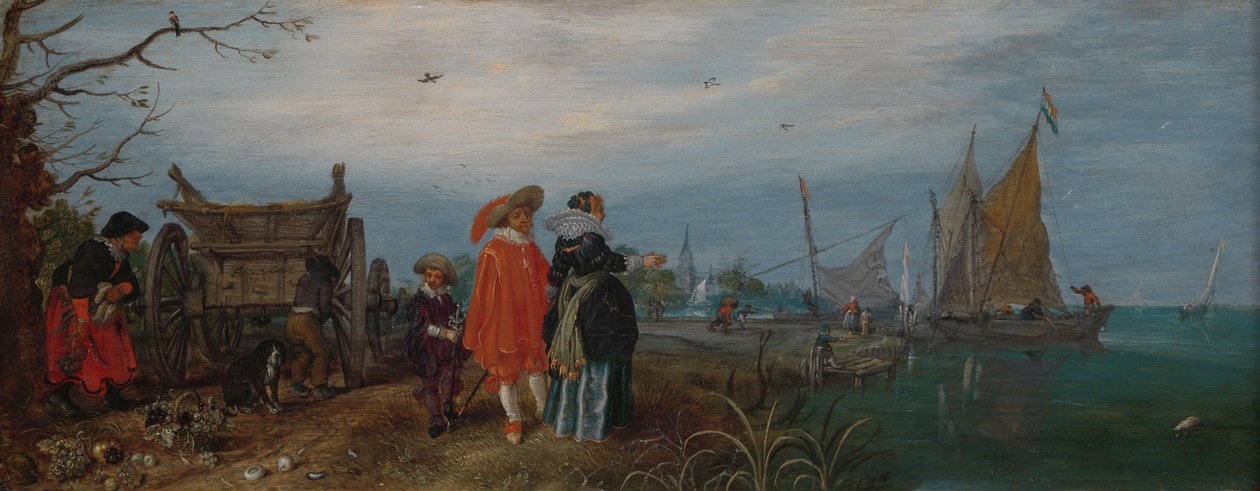 podzim (rozhovor) od Adriaen Pietersz van de Venne