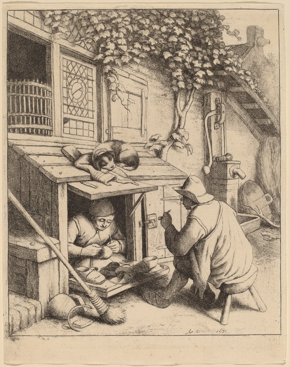 Švec od Adriaen van Ostade
