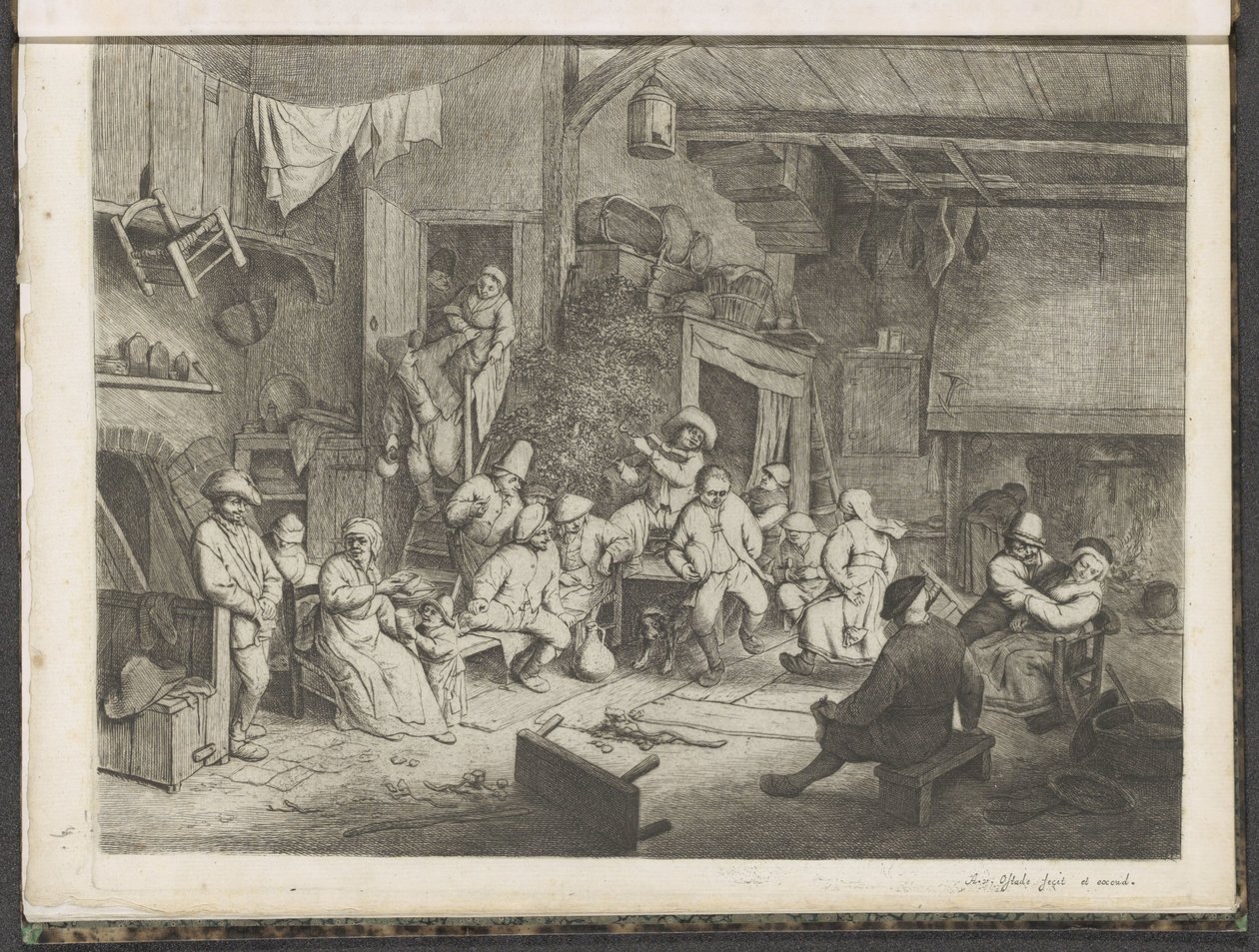 Tanec v hospodě od Adriaen van Ostade