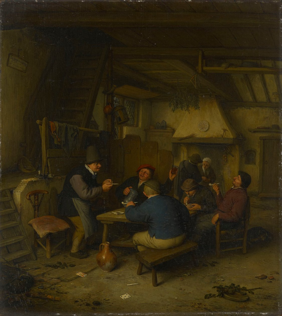 Sedláci v krčmě od Adriaen van Ostade