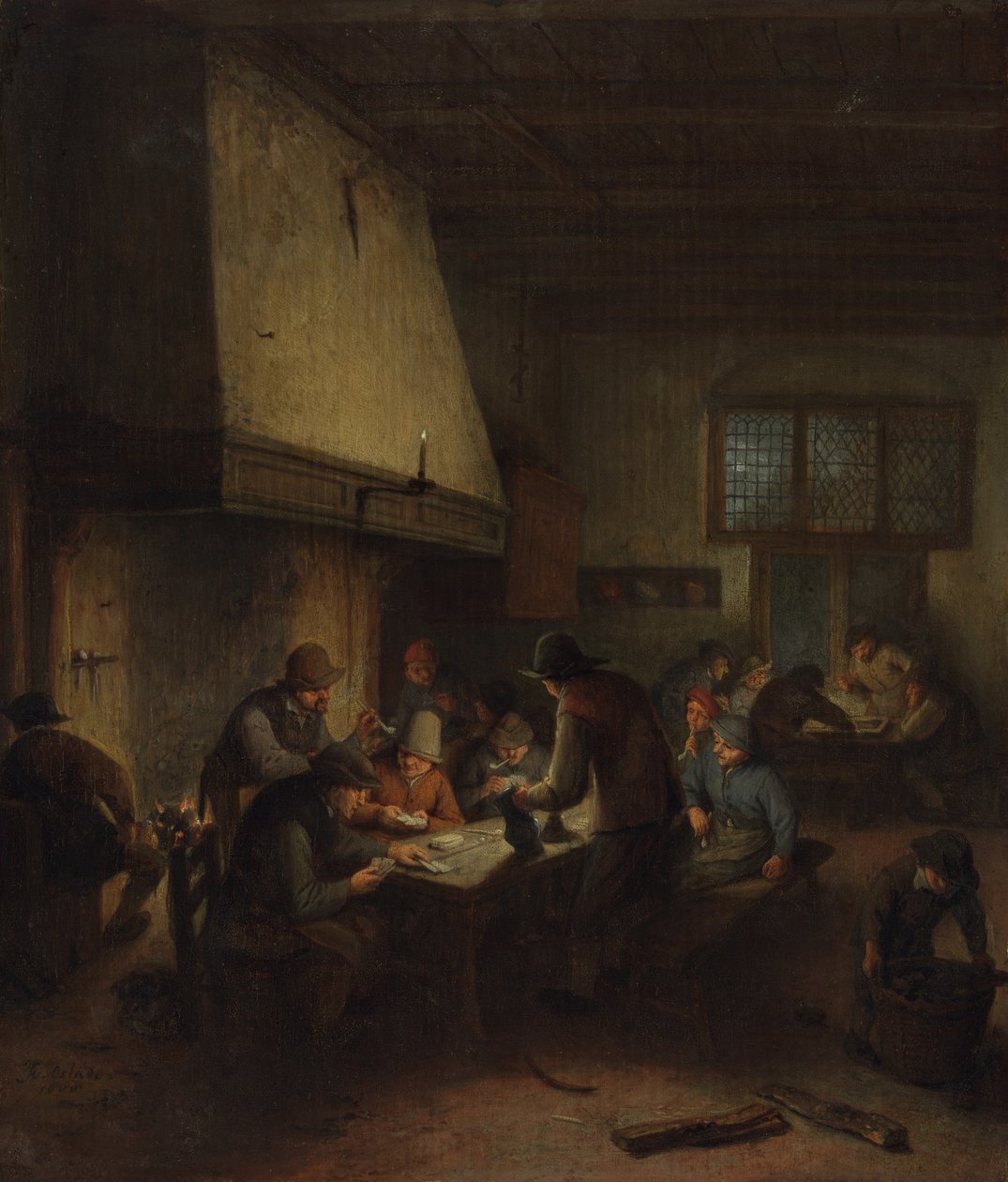 Tavern Scene, počátek 60. let 17. století. od Adriaen van Ostade