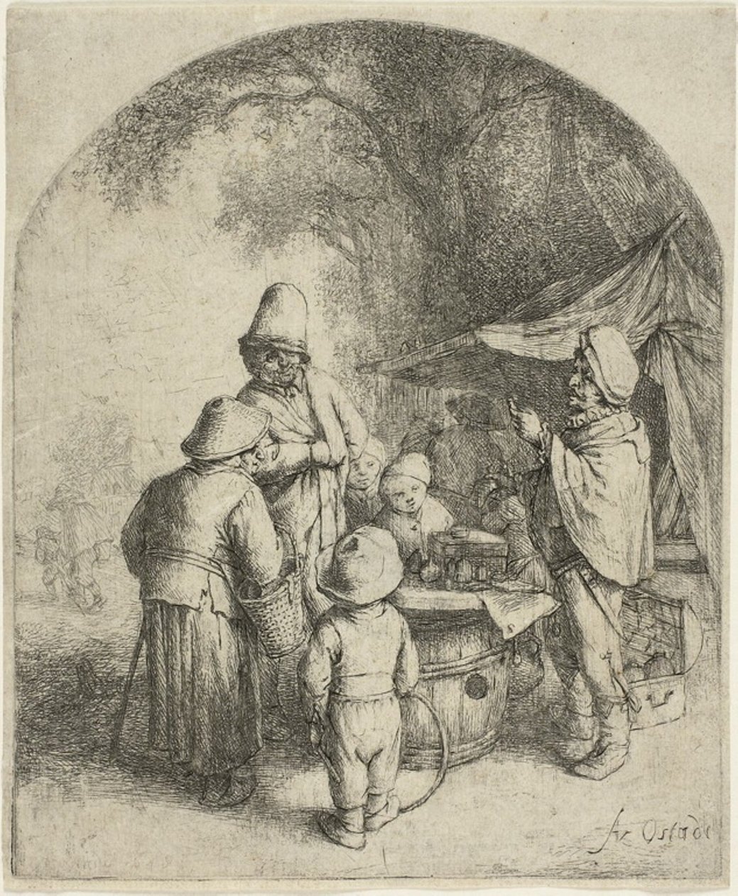 Quacksalver od Adriaen van Ostade