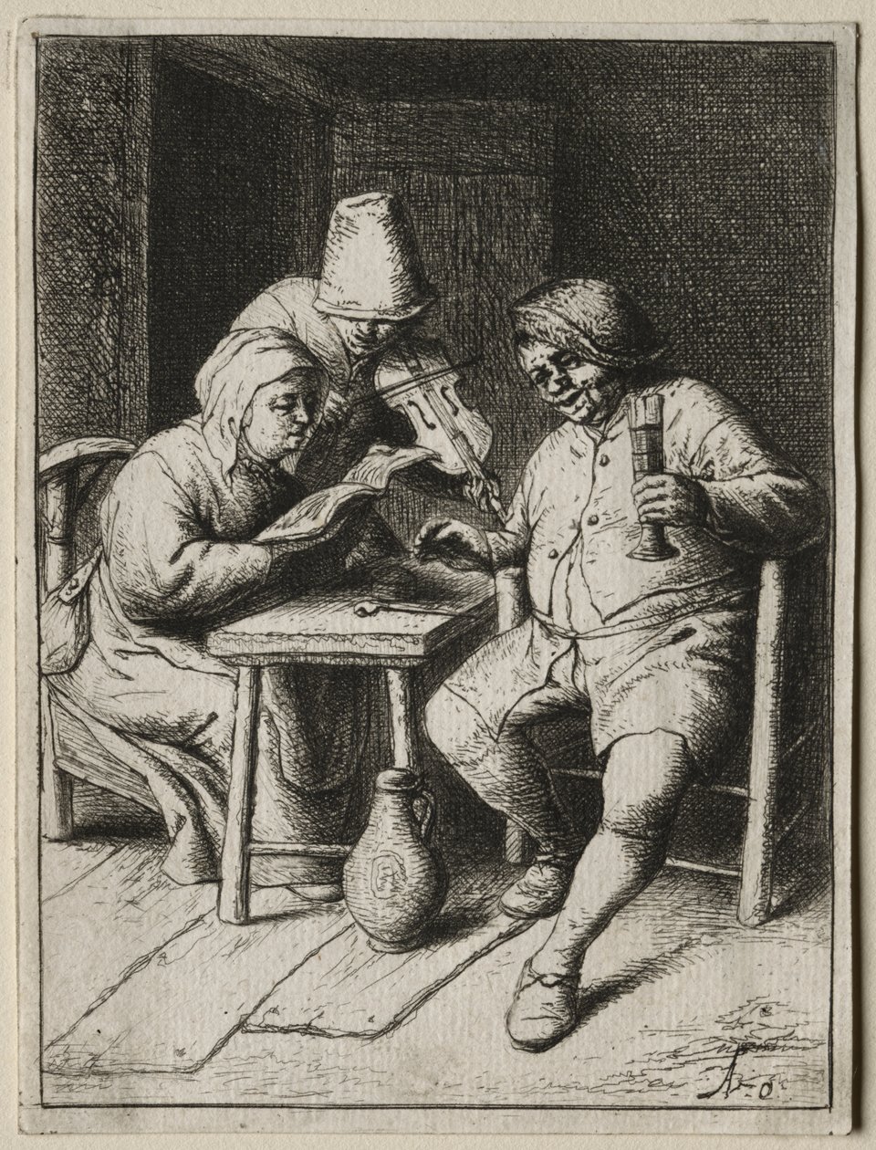 Zpěvák od Adriaen van Ostade
