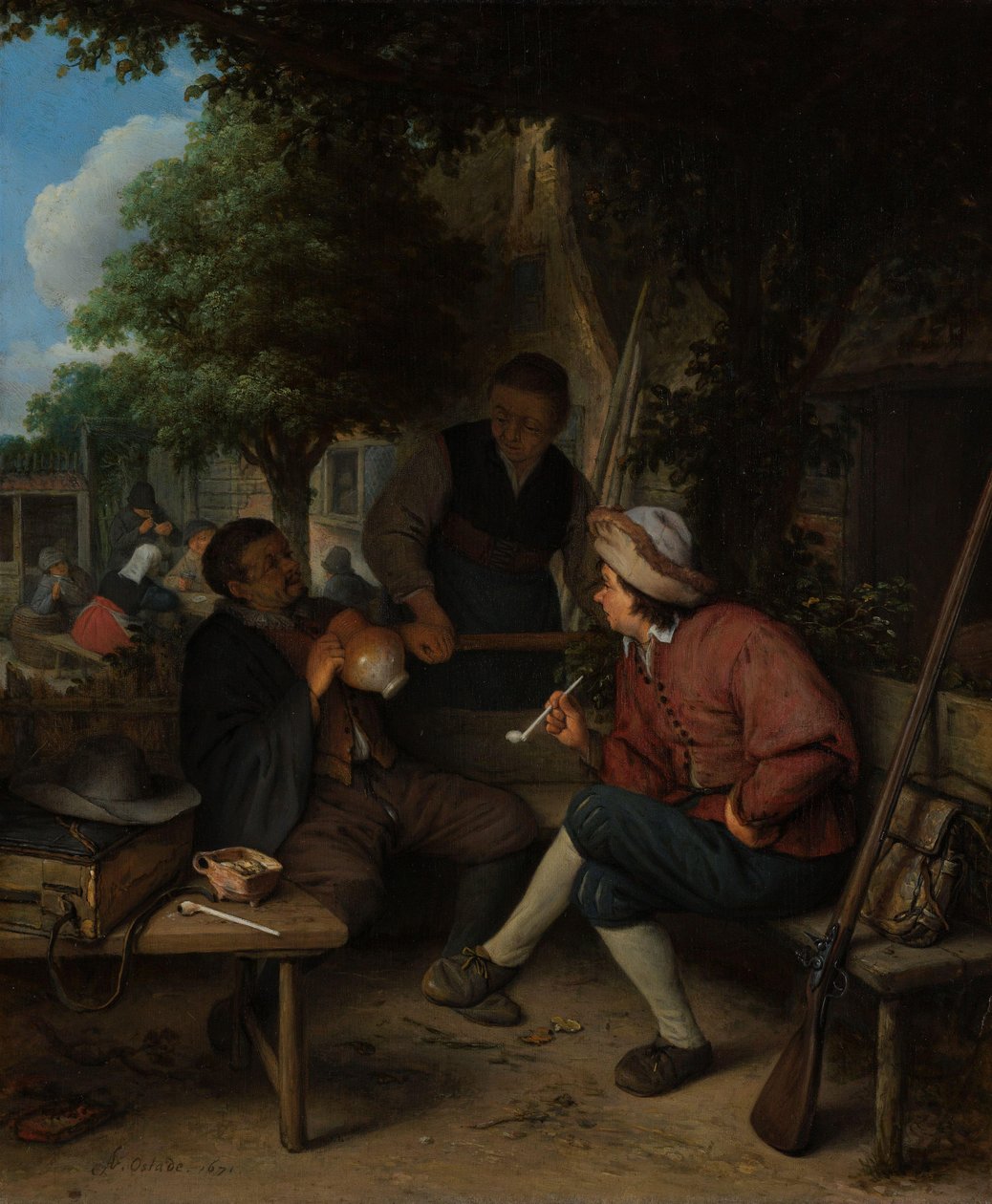 Travelers at Rest od Adriaen van Ostade