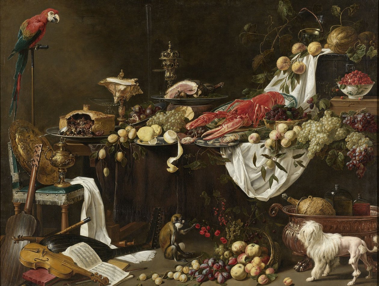Banketové Zátiší od Adriaen van Utrecht
