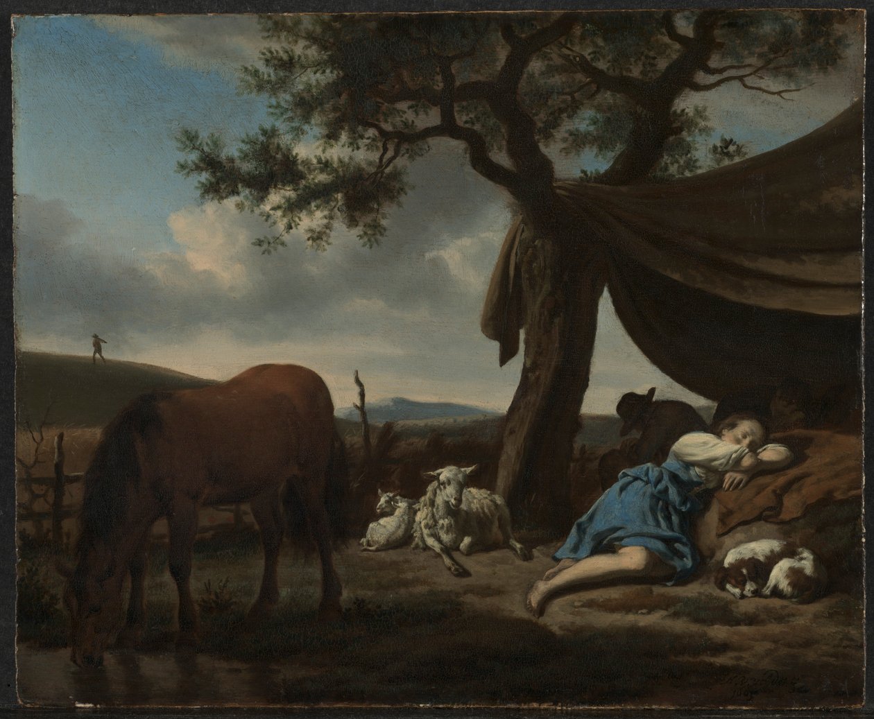 Spící pastýři, 1663. od Adriaen van de Velde