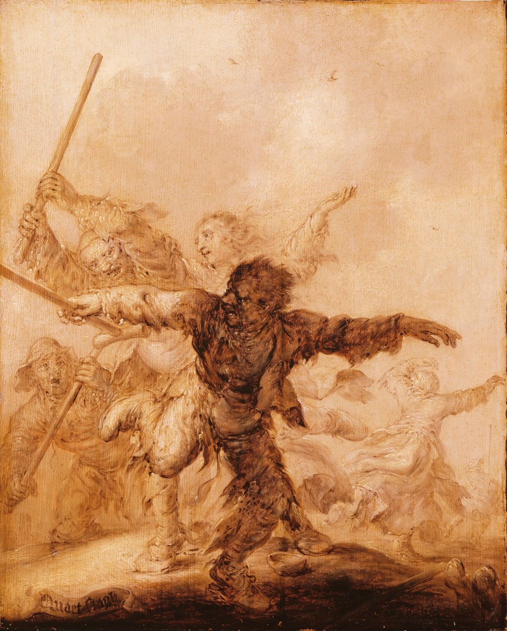 Rozzlobené rány od Adriaen van de Venne