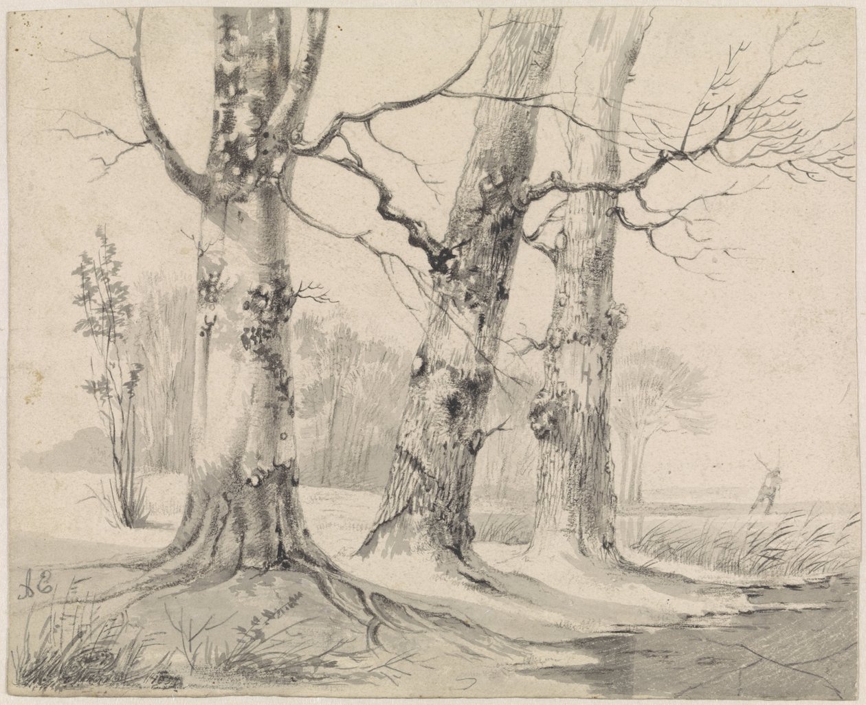 zimní krajina od Adrianus Eversen