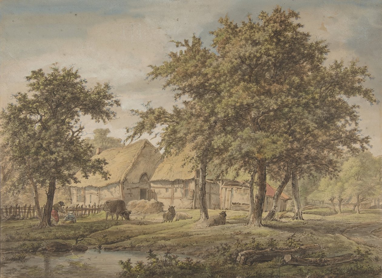 Krajina se statkem, 1757-1837. od Adrianus de Visser