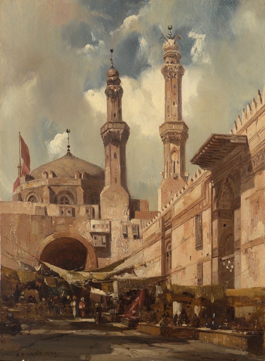 Bazar v Káhiře, 1839. od Adrien Dauzats