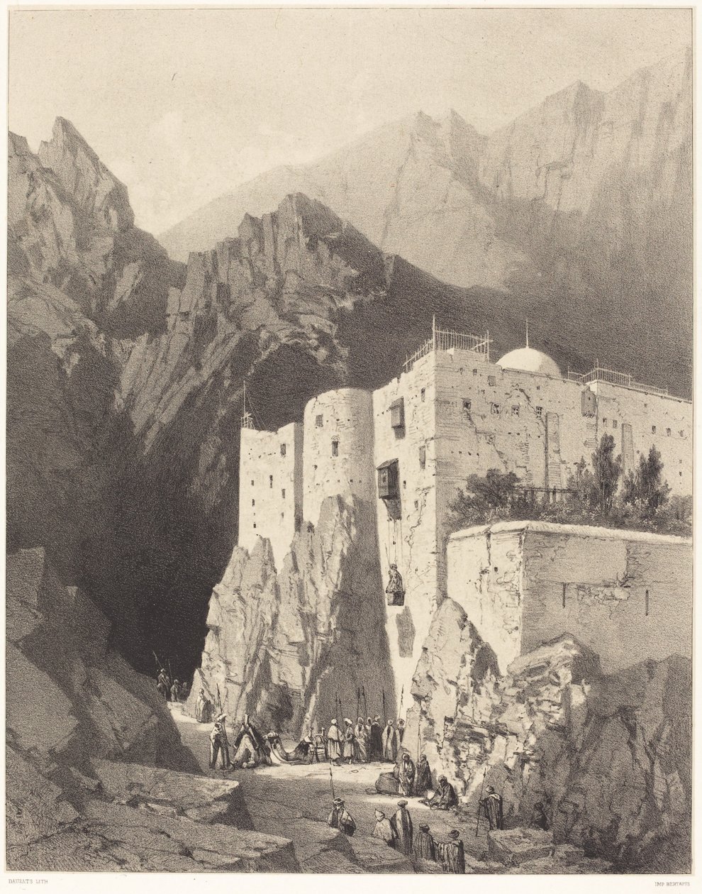 Mt. Sinaj od Adrien Dauzats