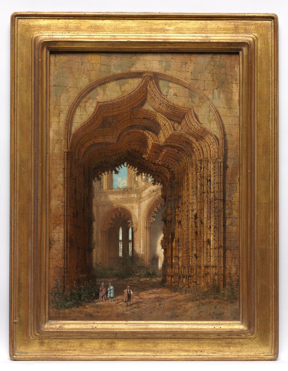 Zničený kostel, c. 1840. od Adrien Dauzats