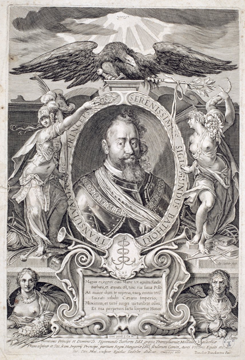 Zikmund Báthory (1572-1613) 1607 od Aegidius Sadeler or Saedeler