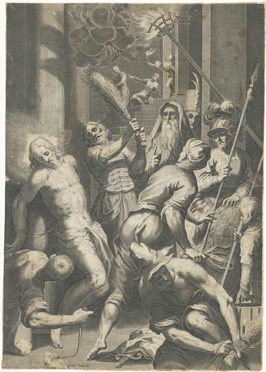 Pohroma Kristova od Egidius  Sadeler (II)