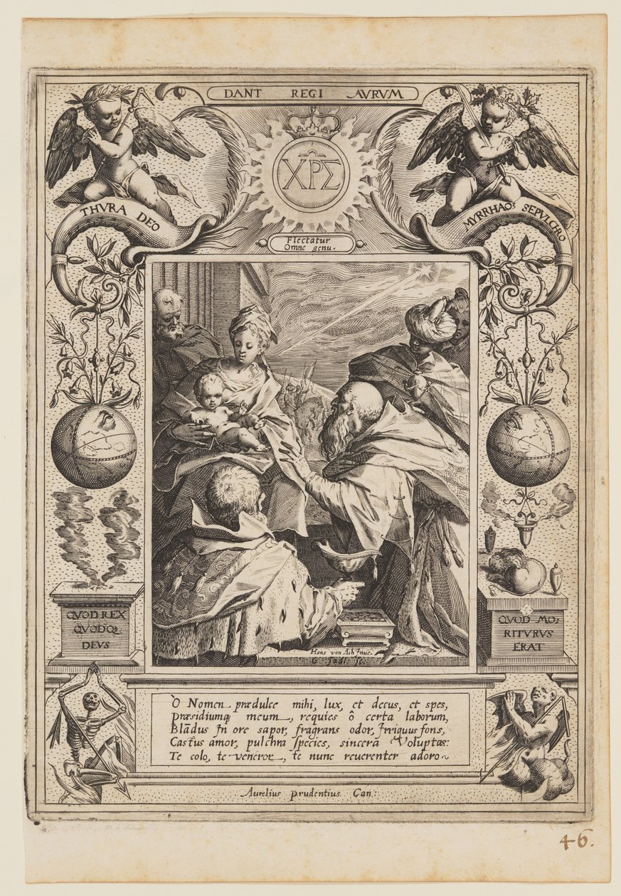 Klanění mudrců od Aegidius Sadeler II