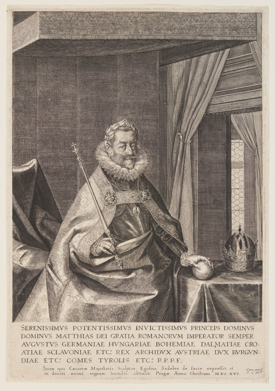 Císař Matyáš od Aegidius Sadeler II