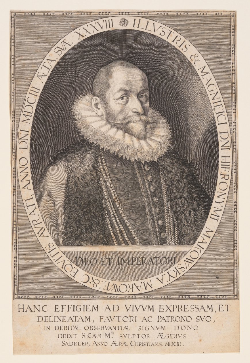 Hieronymus Makofsky, Chamberlain od Aegidius Sadeler II