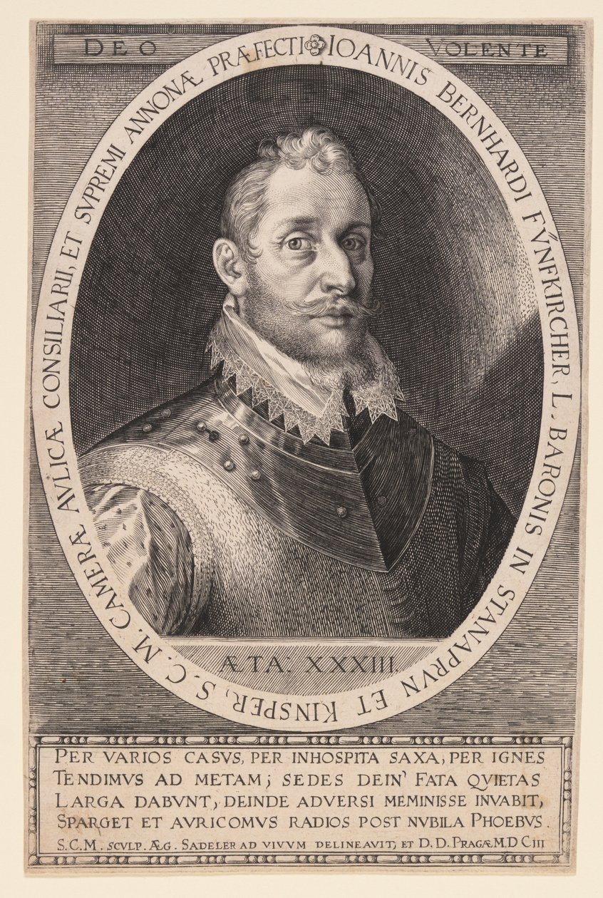 Johannes Bernhardt Fünfkircher, baron ze Stanaprunu od Aegidius Sadeler II
