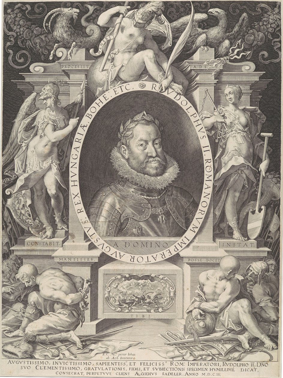 Portrét Rudolfa II., 1603. od Aegidius Sadeler II