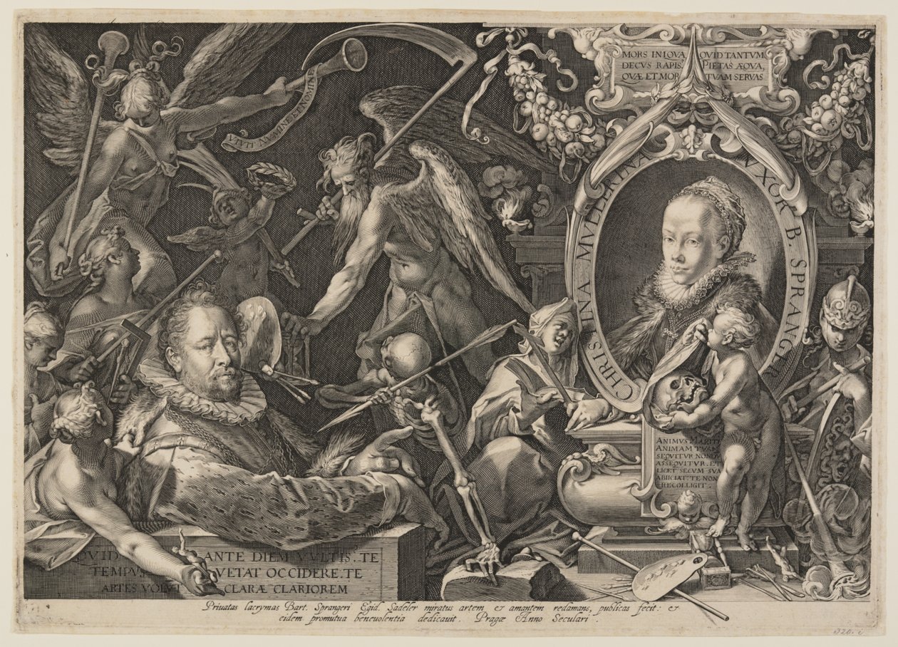 Spranger a jeho žena od Aegidius Sadeler II