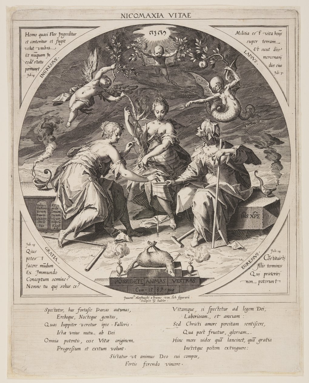 Tři osudy od Aegidius Sadeler II