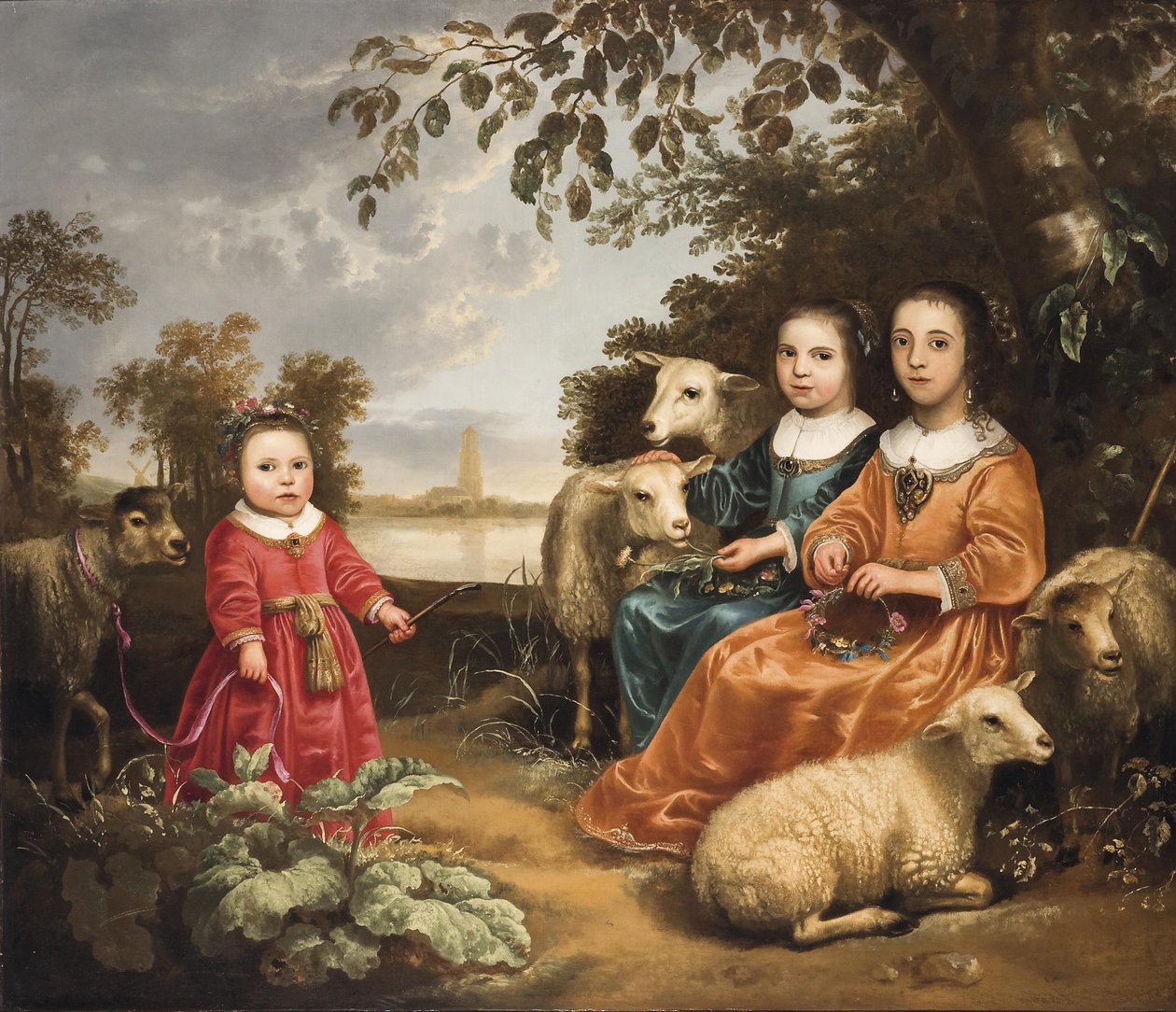 Dívka v krajině od Aelbert Cuyp