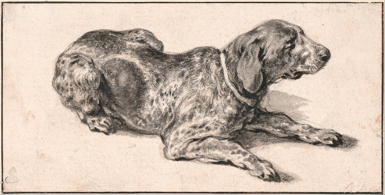 Ležící pes od Aelbert Cuyp