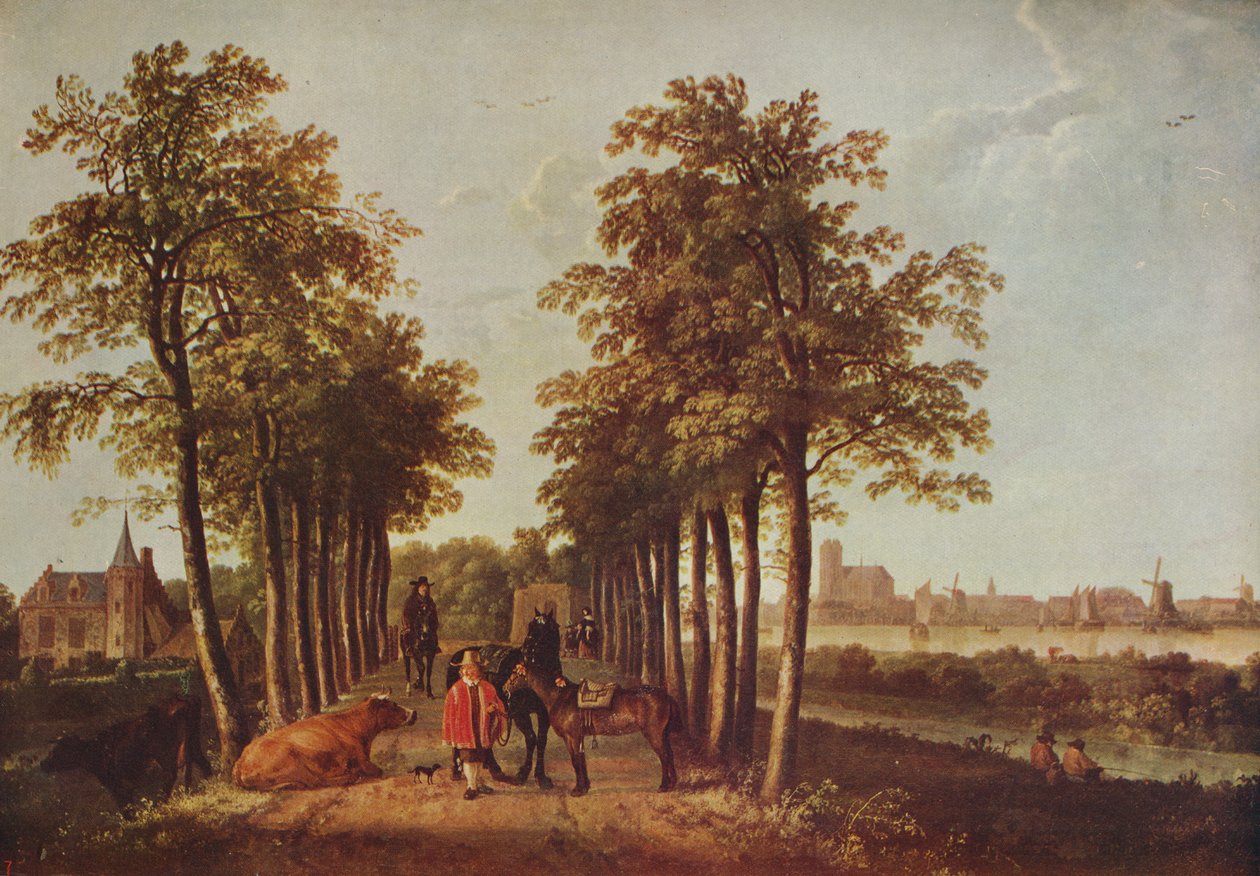 Avenue at Merdervort, c1650-1652, c1915 od Aelbert Cuyp