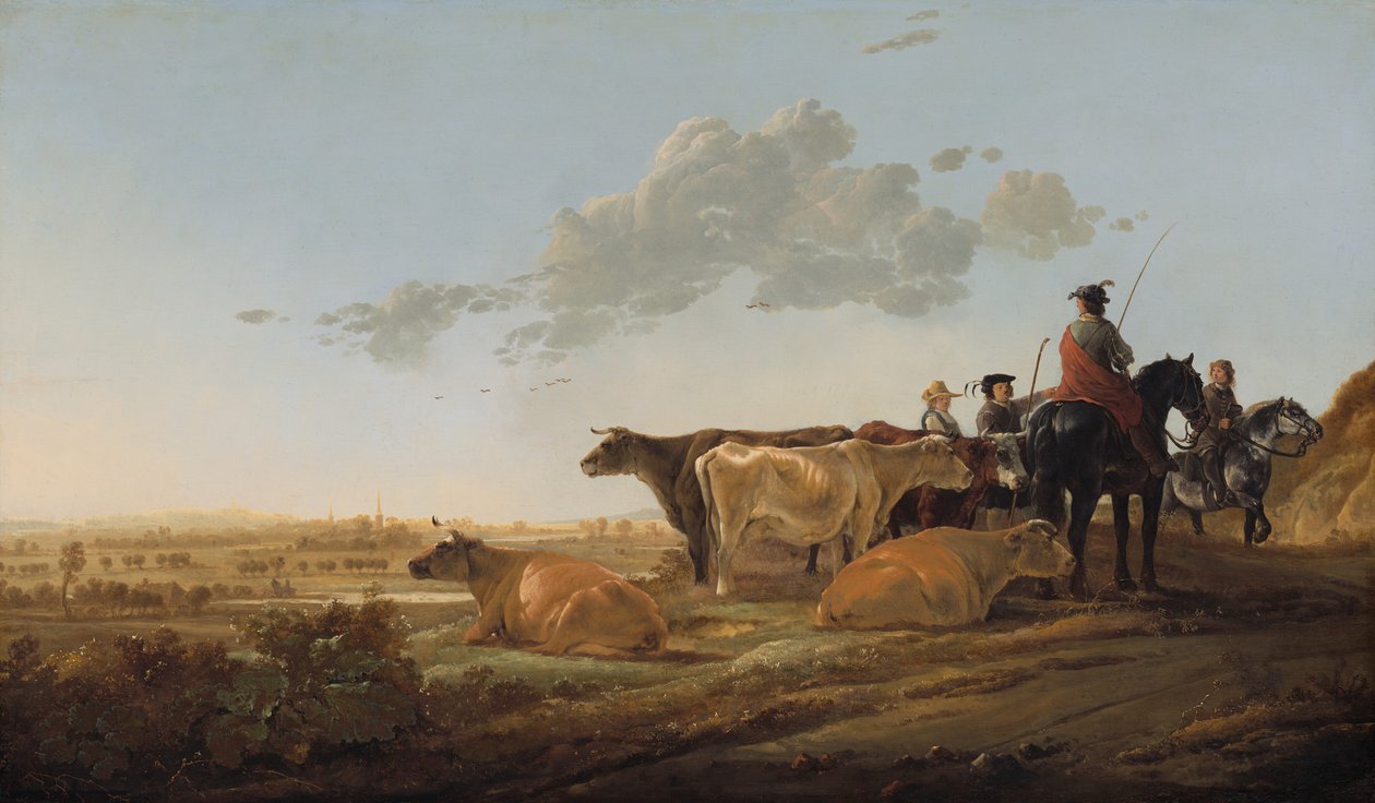 Krajina s pastevci od Aelbert Cuyp