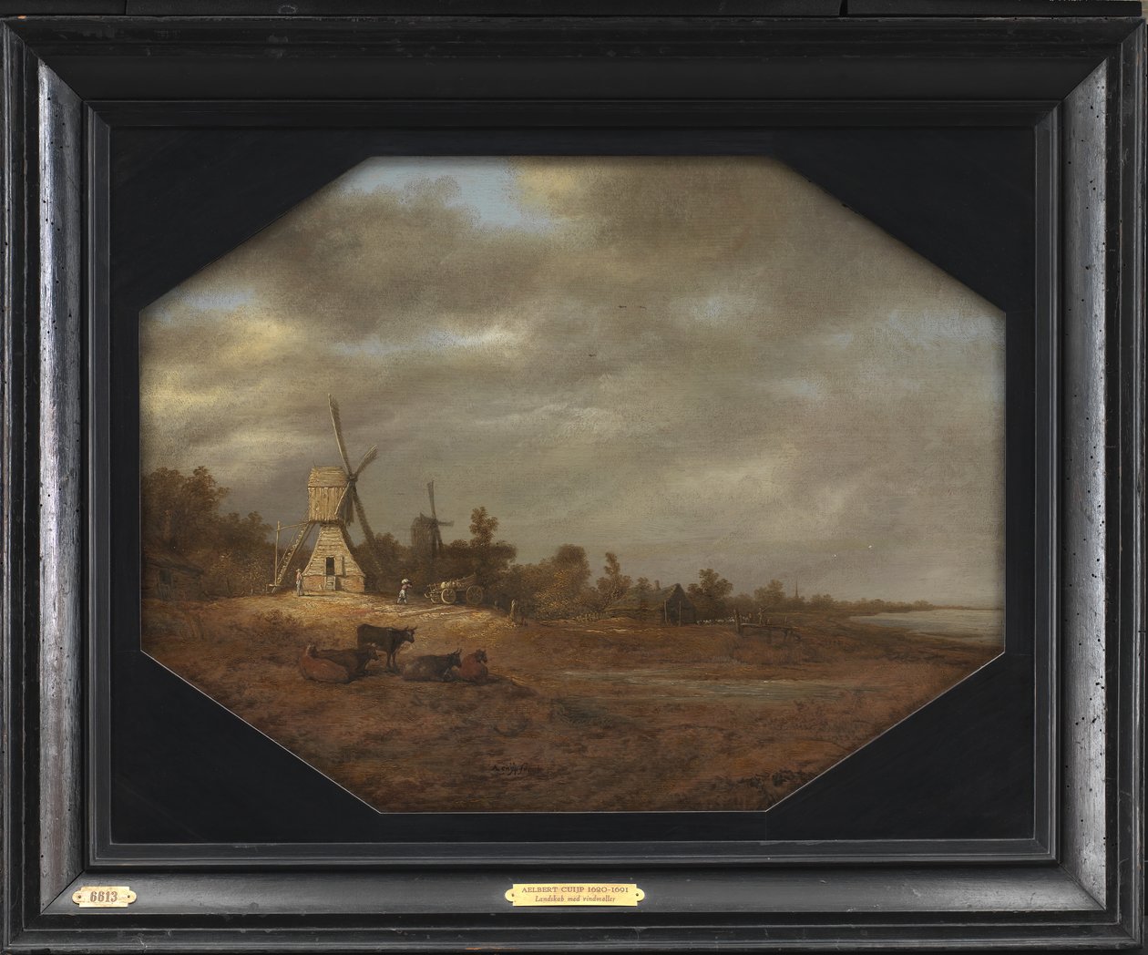 Krajina s větrnými mlýny od Aelbert Cuyp