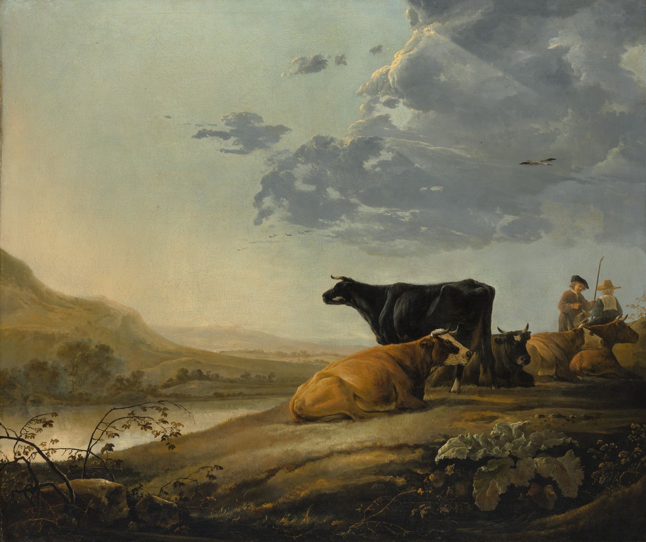 Mladí pastevci s krávami, ca. 1655-60. od Aelbert Cuyp