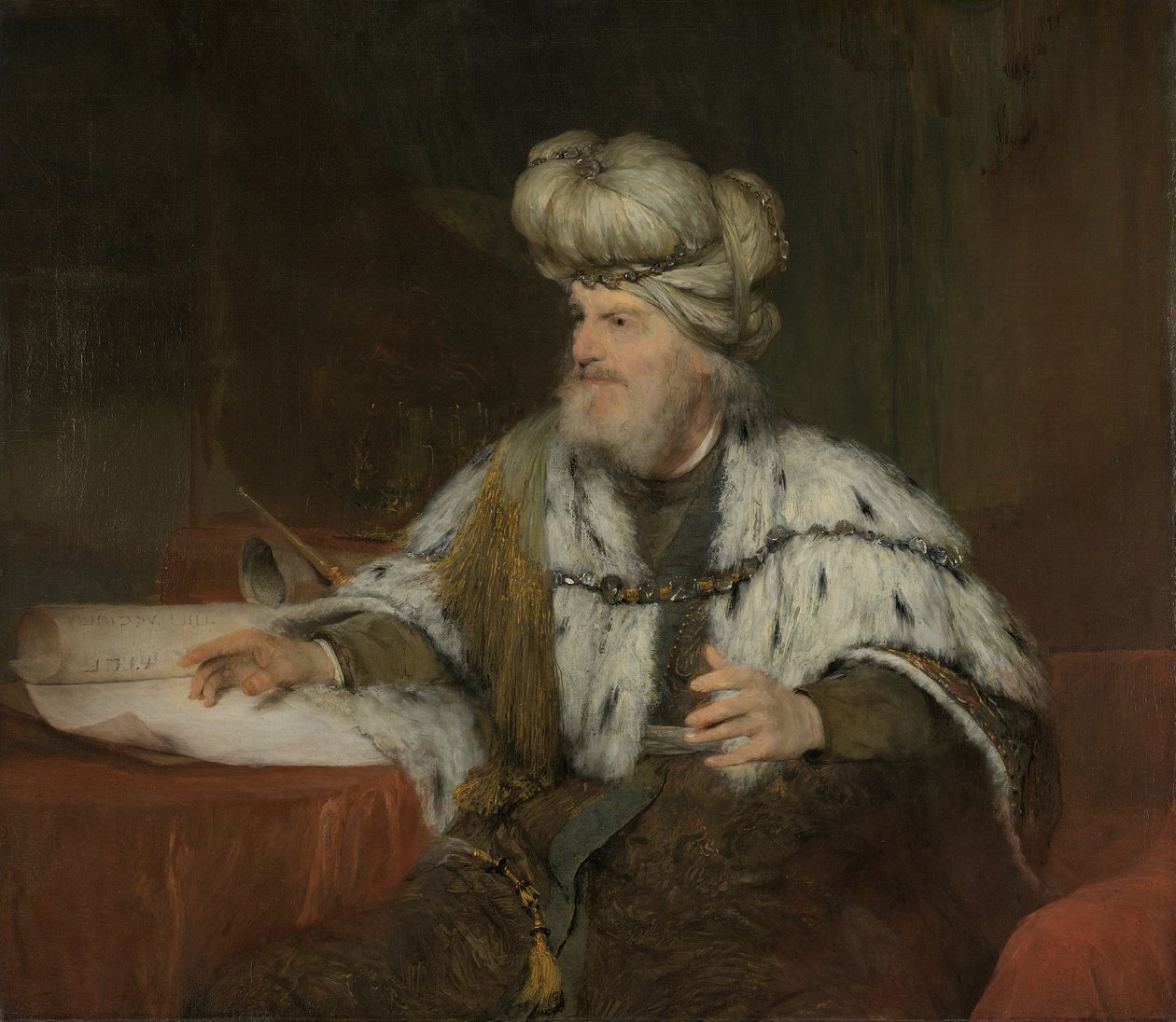 Král David, asi 1683 od Aernt de Gelder