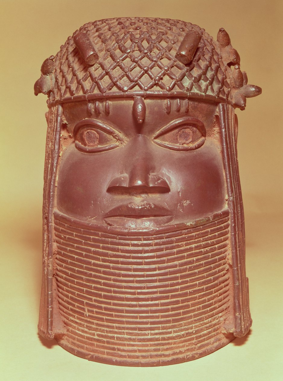 Beninská maska (mosaz) od African