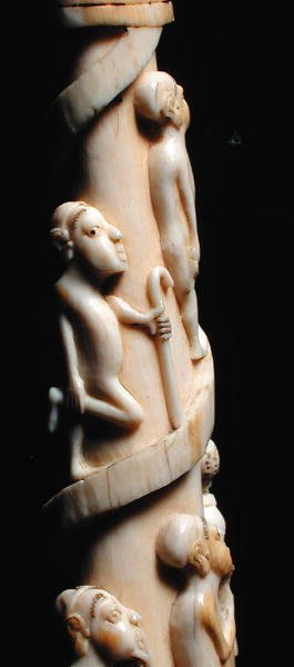 Vyřezávané kly, Kongo (slonovina) (detail 223943) od African