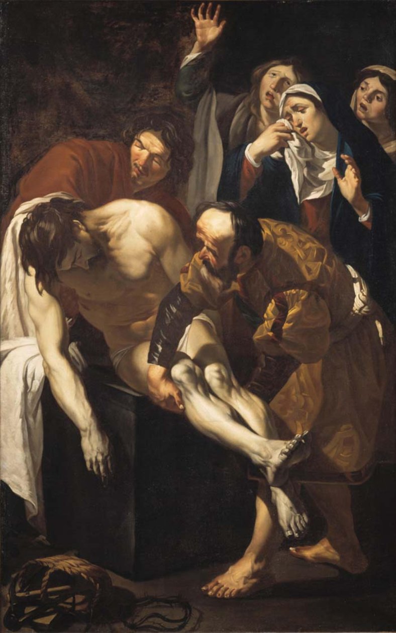 Sestup z kříže nebo nářek od After Dirck van Baburen