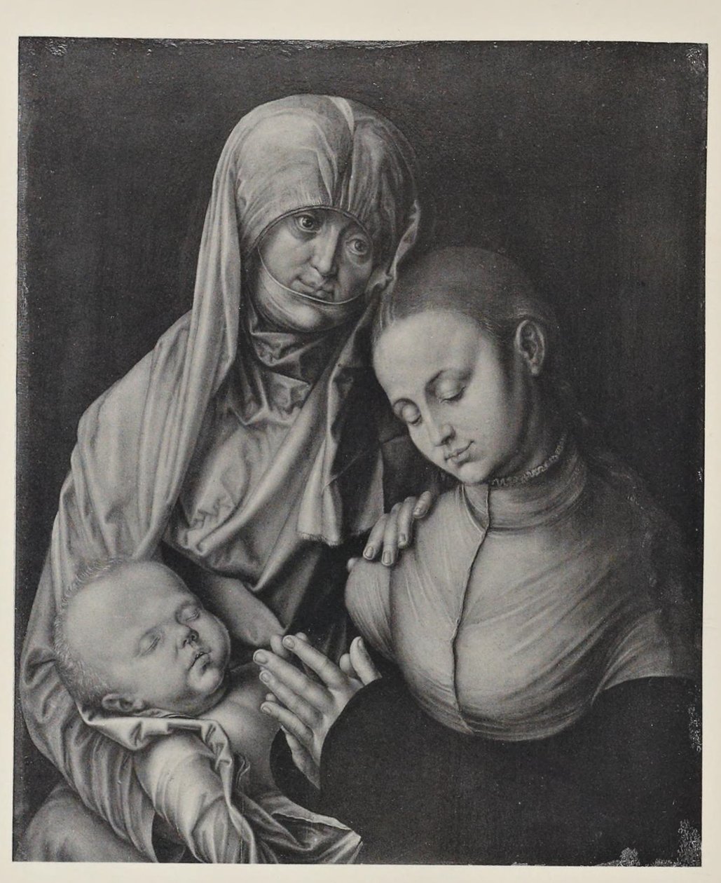 Panna s dítětem a svatou Annou. od After Albrecht Dürer