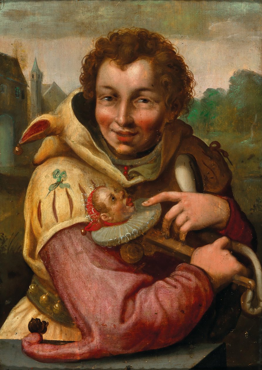 Šašek s marottem podle Goltziuse od after Hendrik Goltzius