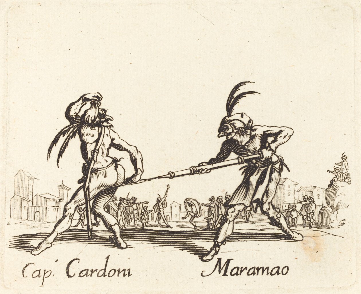 kap. Cardoni a Maramao od After Jacques Callot