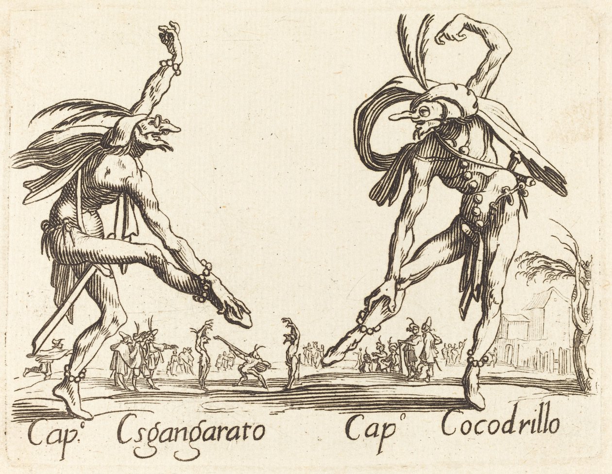 žádný Sgangherato a Cap. krokodýl od After Jacques Callot