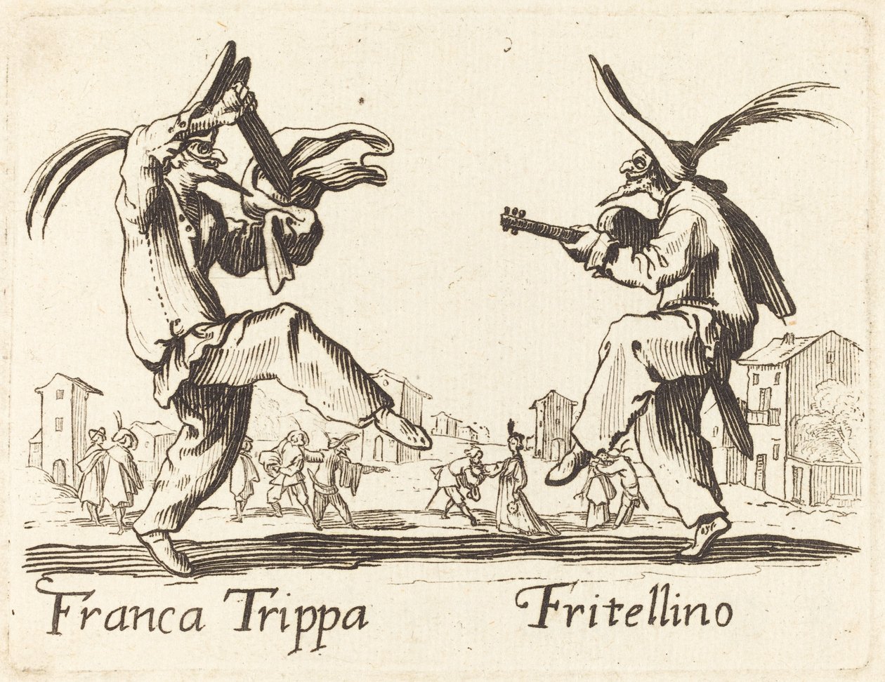 Franca Trippa a Fritellino od After Jacques Callot