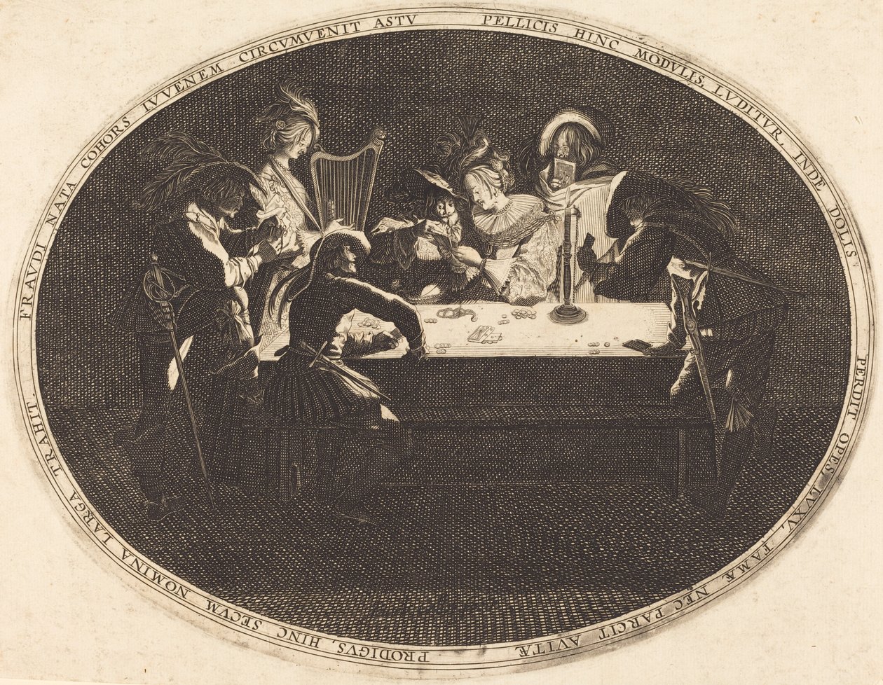 Hráči karet od After Jacques Callot