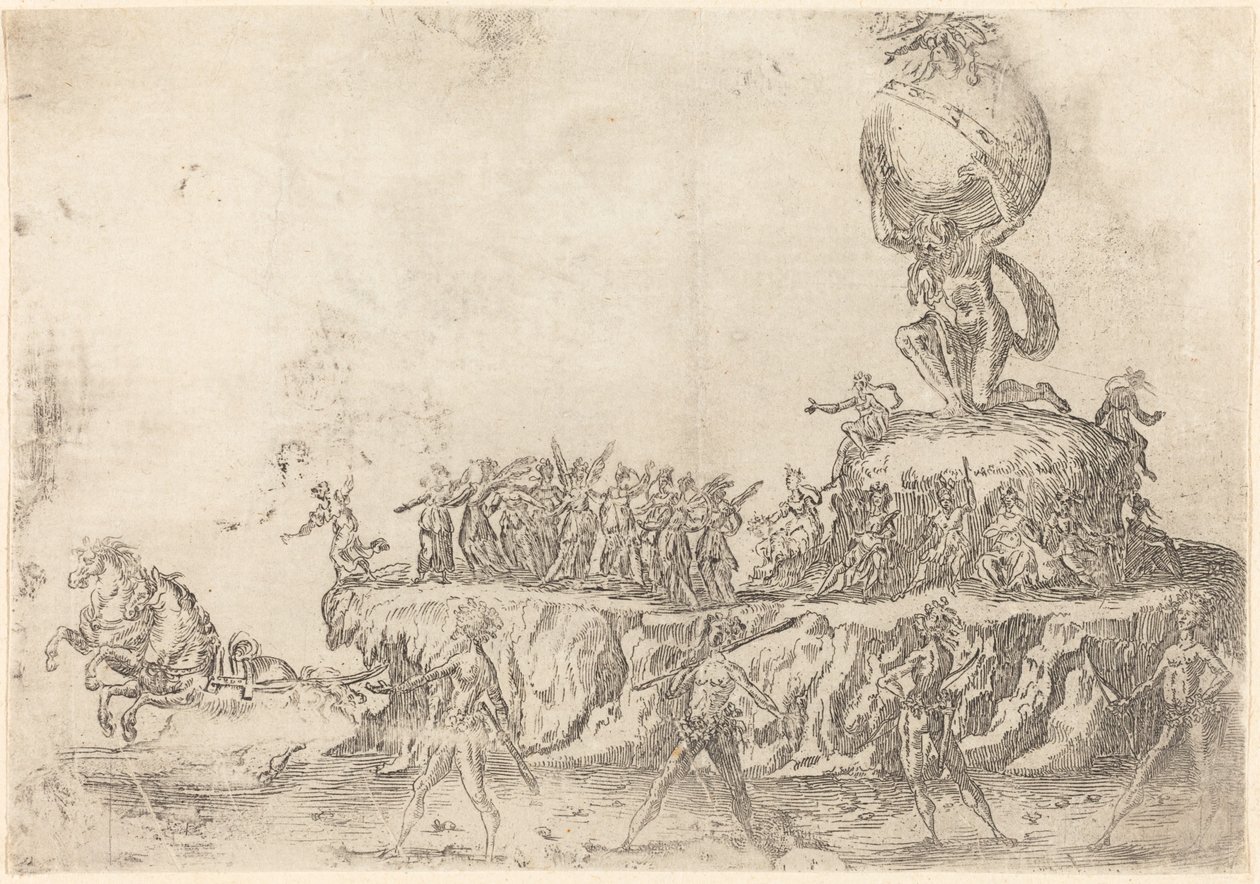 Plovák Slunce od After Jacques Callot
