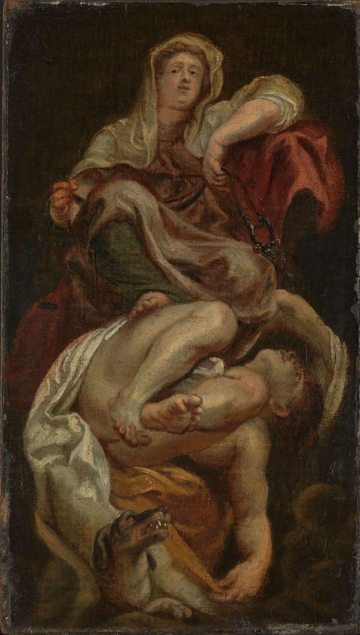 Střídmost vítězí nad nestřídmostí od after Peter Paul Rubens