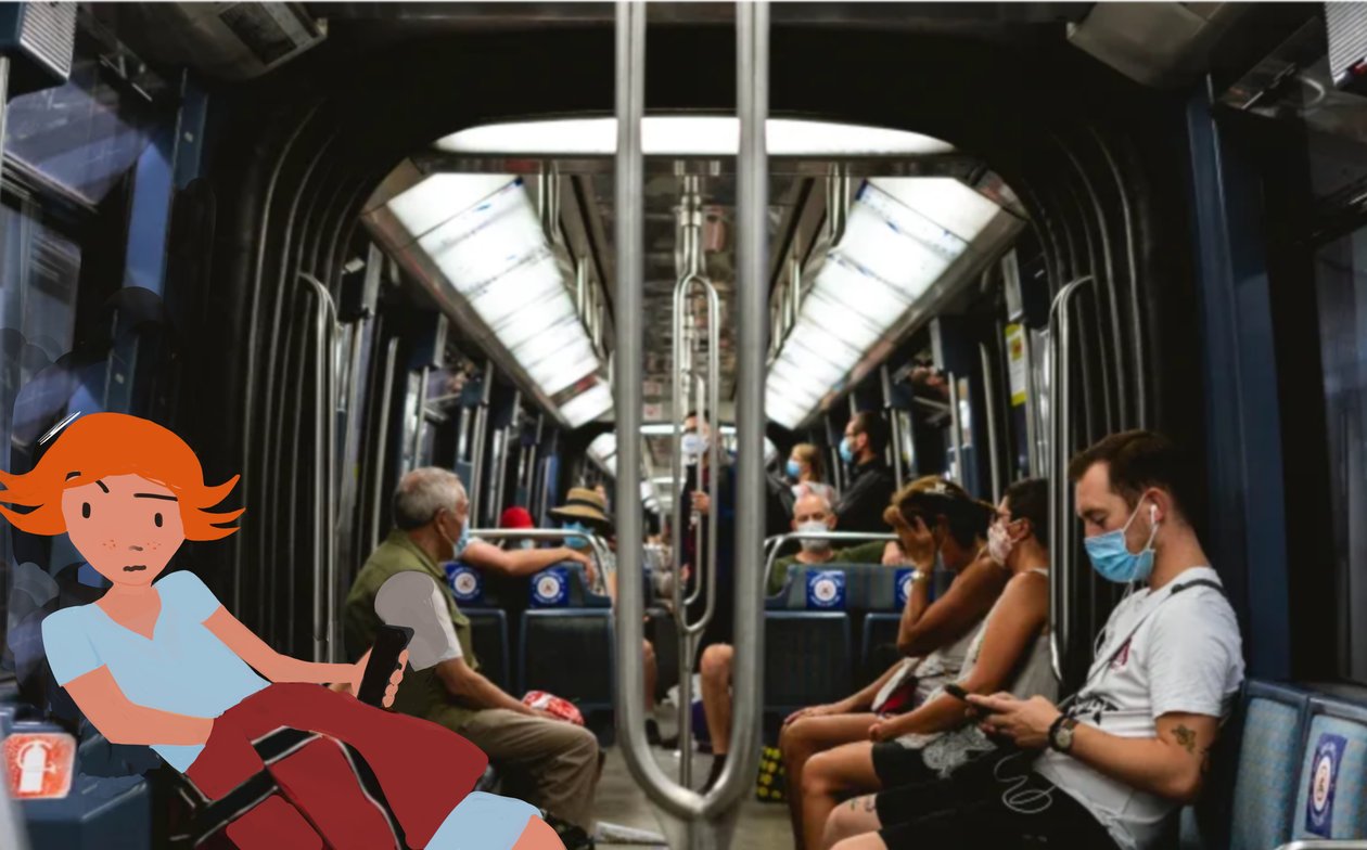 Zpět , 2023 (digitální umění na fotografii) od Agnes Girardon