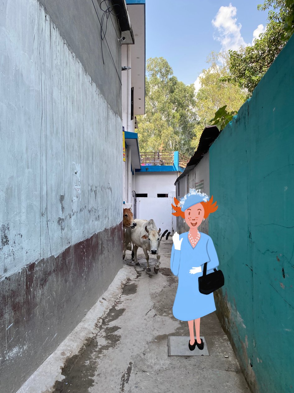 Královna, 2023 (digitální umění na fotografii) od Agnes Girardon