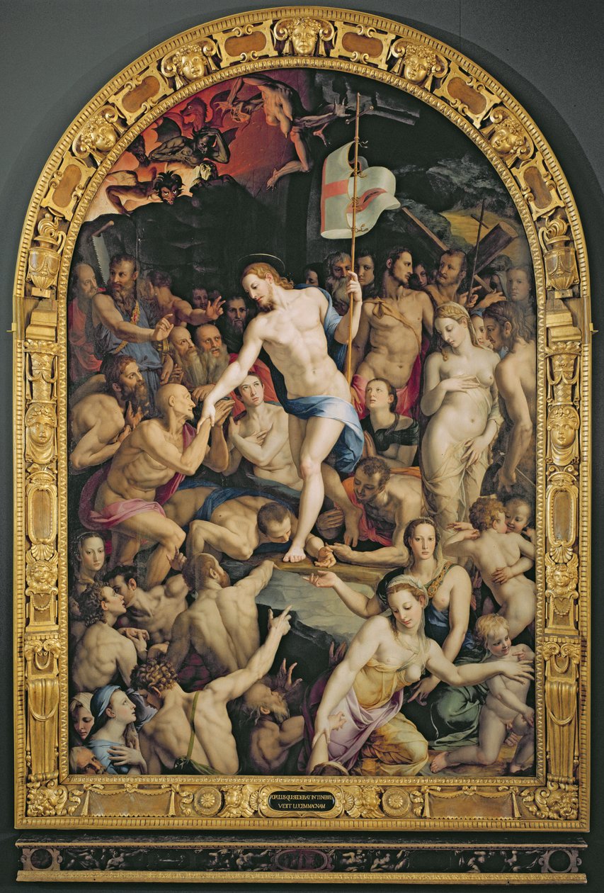 Kristus v limbu, 1552 od Agnolo Bronzino